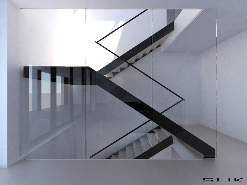 Projet escalier intérieur réalisé par SLIK Entreprise.